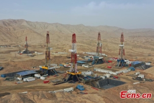 Shale gas production project launched in Qinghai-Tibet Plateau