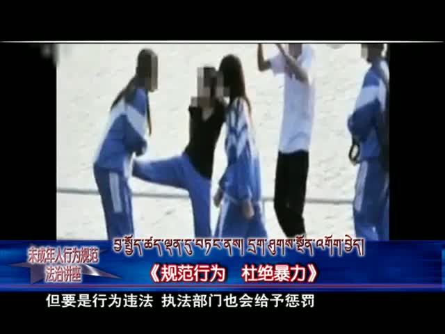 規(guī)范行為 杜絕暴力(01.21)