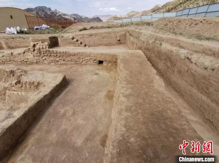 圖為青海都蘭熱水墓群墓園建筑。　聯合考古隊 攝