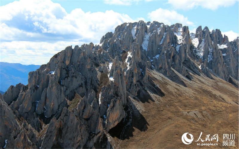 初步評定為五級資源的理塘縣“天兵天將”石林。理塘縣文旅資源普查辦供圖