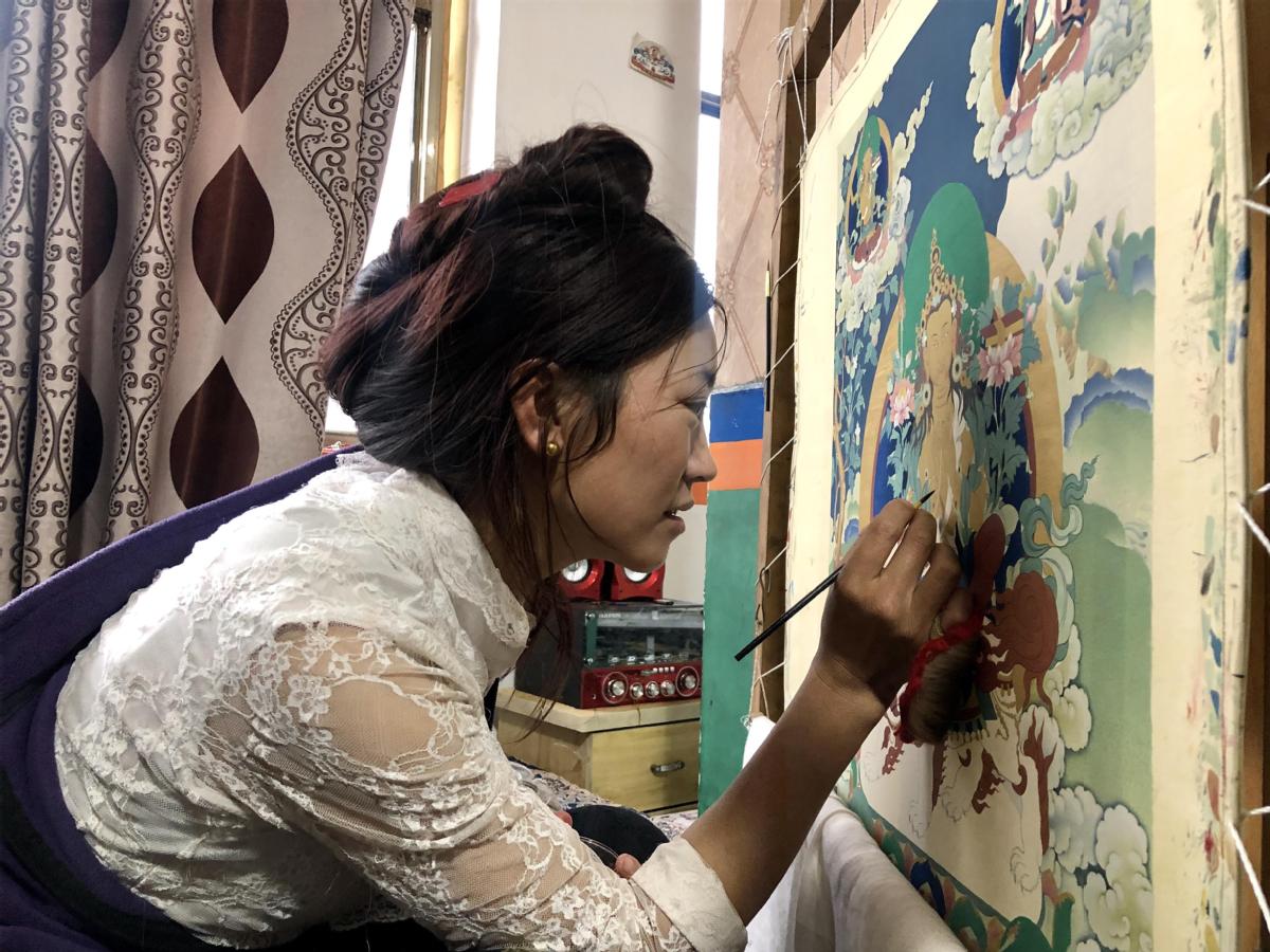 Thangka masters modernize, revitalize traditional art form